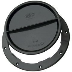 RWO Cover Halfturn 15cm Black R2032